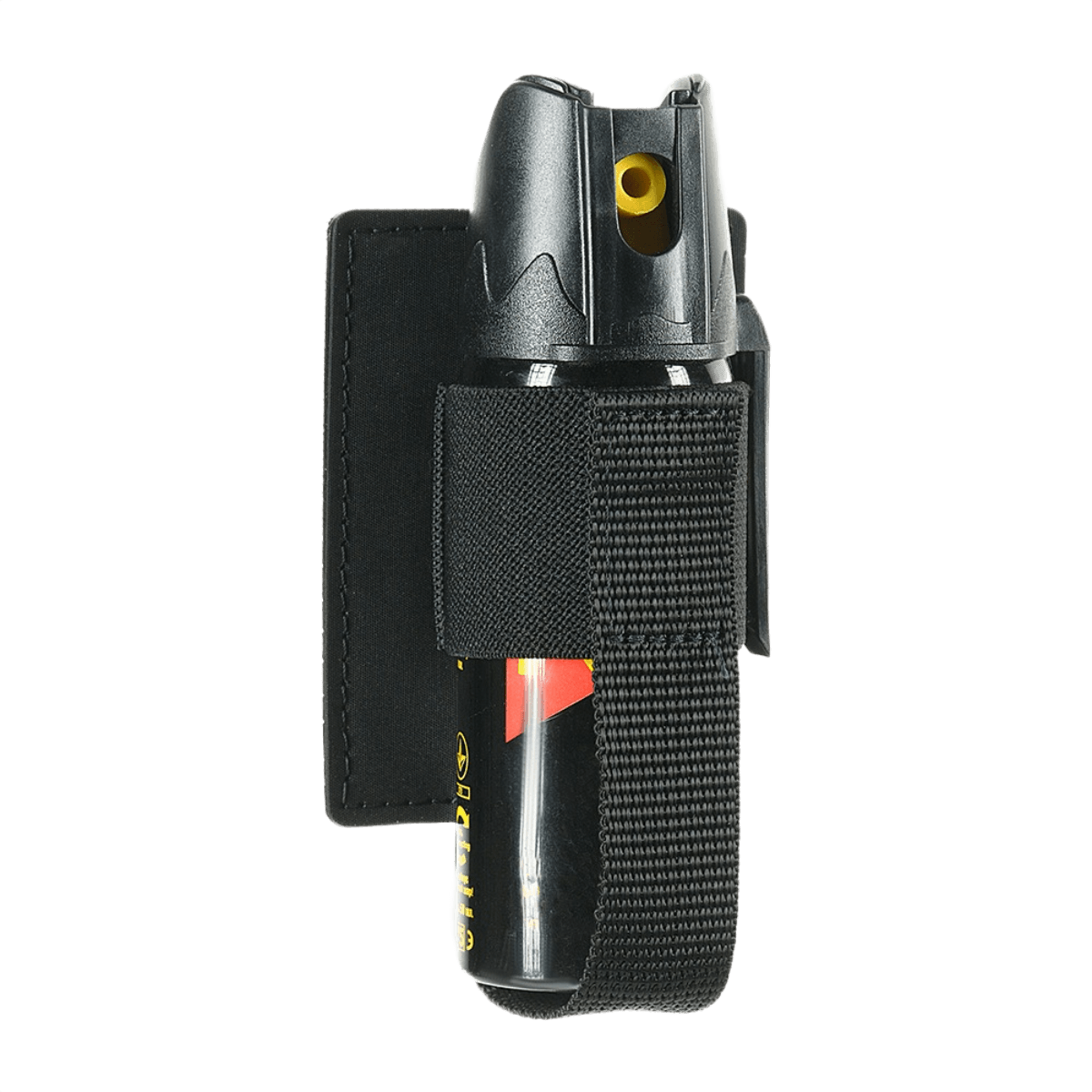 M‑Tac Modulær Indsats til Pepperspray monteret i en sort elastikholder.