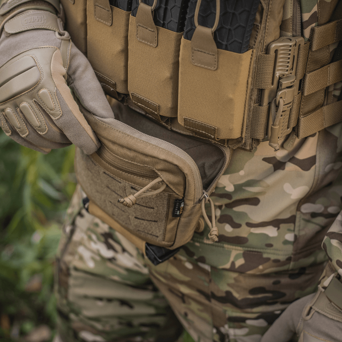 M-Tac Lomme til Tilbehør Lower Large Elite i Cordura 500D-materiale, robust og praktisk til personlig udrustning.