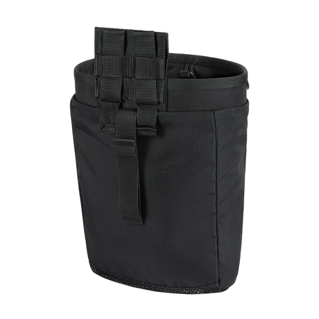 M-Tac Magasinsæk Dump Pouch Lite Elite i sort, robust Cordura 500D med quick-pull system, dræn og MOLLE-kompatibilitet.
