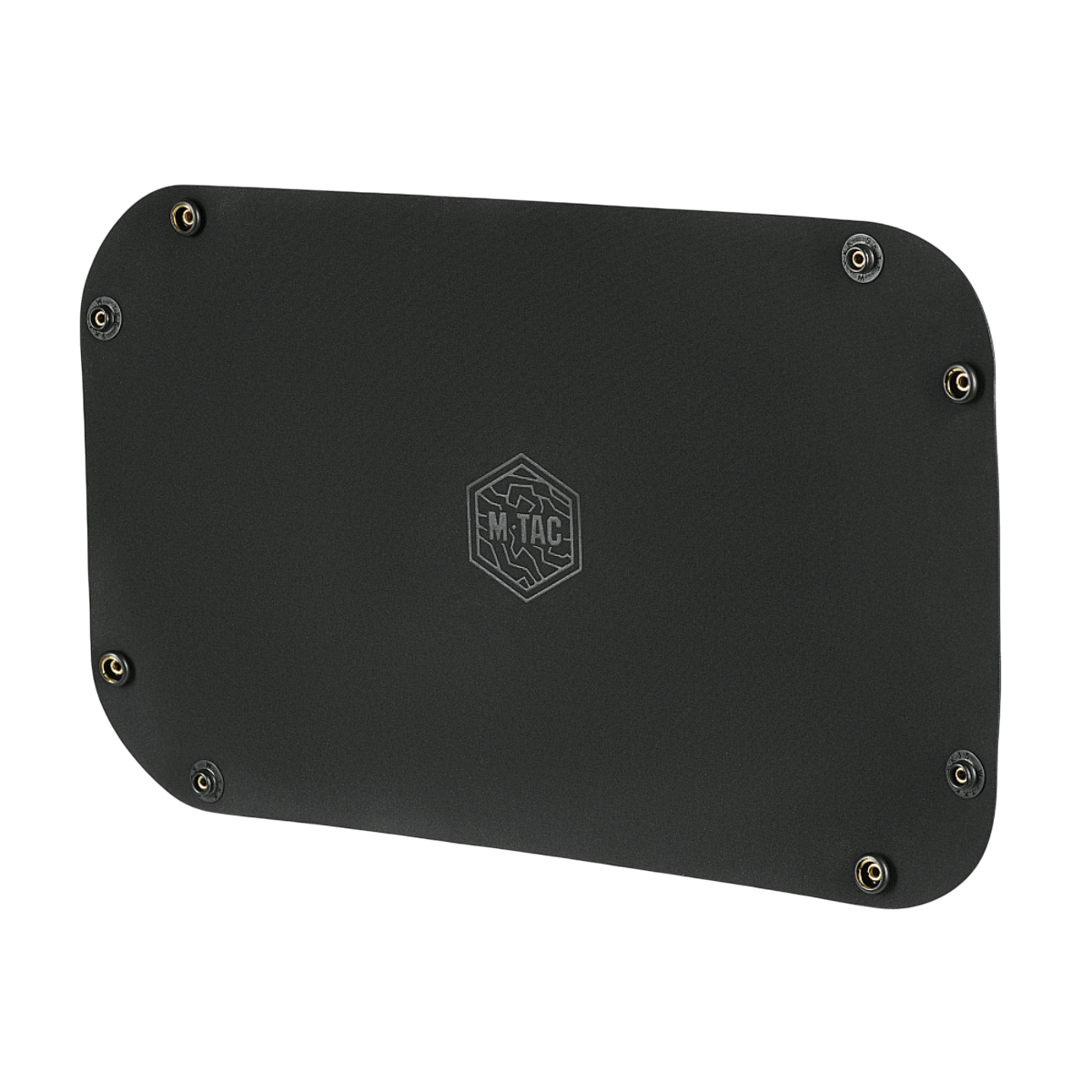 M‑Tac Field Vedligeholdelsesbakke 18x30 cm i sort polymerkomposit med hexagon-logo til våbenvedligeholdelse