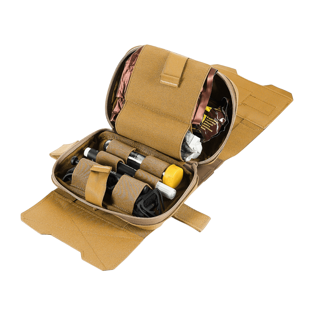 M-Tac Horisontal Medic Lomme Large Elite med IFAK organizer i slidstærk Cordura 500D til førstehjælp.