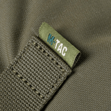 Detalje af M-Tac Pouch Sukharka Gen.3 XL i slidstærkt Cordura 500D med synligt M-Tac logo og robust syning.