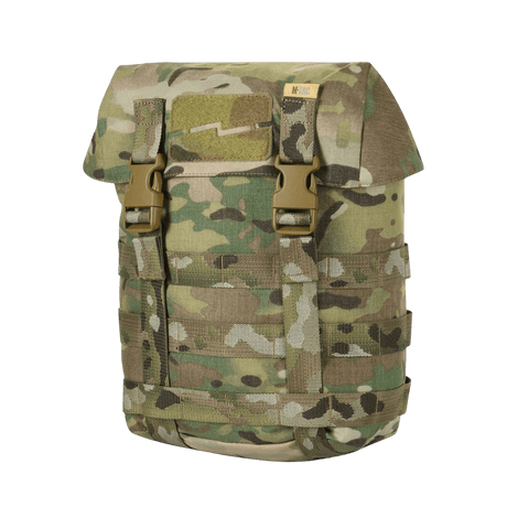 M-Tac Sukharka Gen.3 Pouch i Camouflage, lavet af slidstærk Cordura 500D, med MOLLE-interface til nem montering.