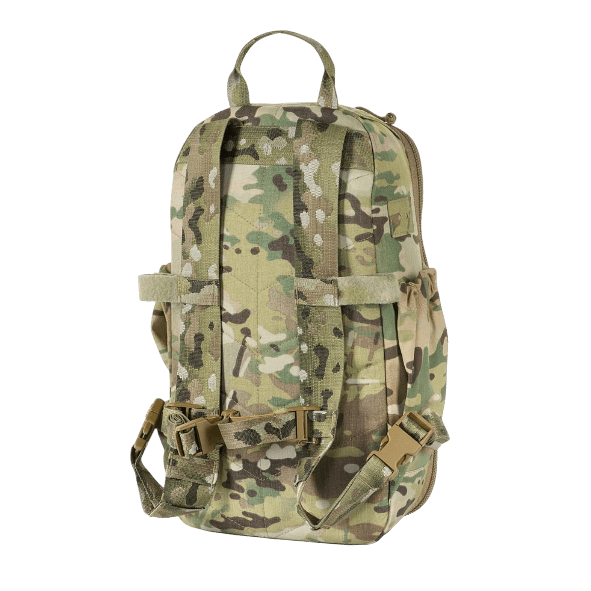M-Tac STURM Elite Rygsæk i camouflage, taktisk rygsæk på 15 liter med MOLLE system og elastiske sidelommer, lavet i Cordura materiale