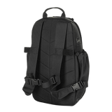 Sort M-Tac STURM Elite Rygsæk med justerbare stropper og slidstærkt design, perfekt til kortvarige ophold i felten.