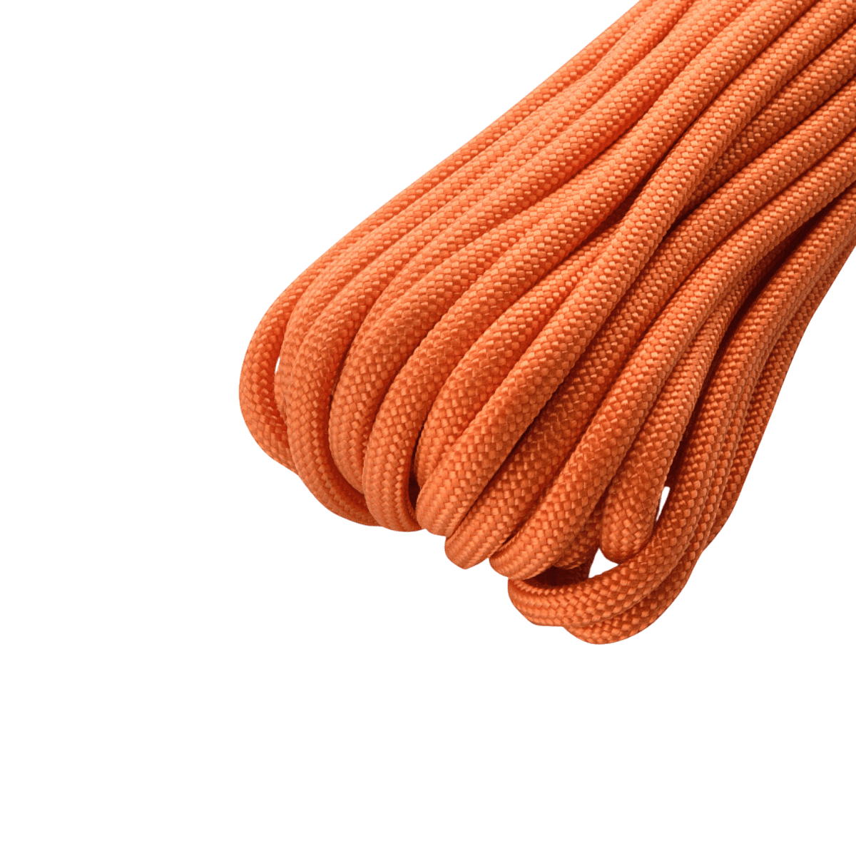M‑Tac Paracord 550 Type III 15 m i orange farve, ideel til friluft og reparationer, med nylonkerne og en brudstyrke på 240 kg.