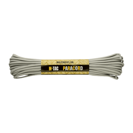 M‑Tac Paracord 550 Type III 15 m stærk og alsidig nylonkordel til friluft og nødbrug, 15m længde, 4mm diameter, 240kg brudstyrke.