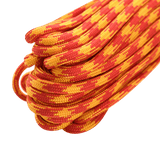 M‑Tac Paracord 550 Type III 15 m i røde og gule farver ideel til friluft og nødbrug