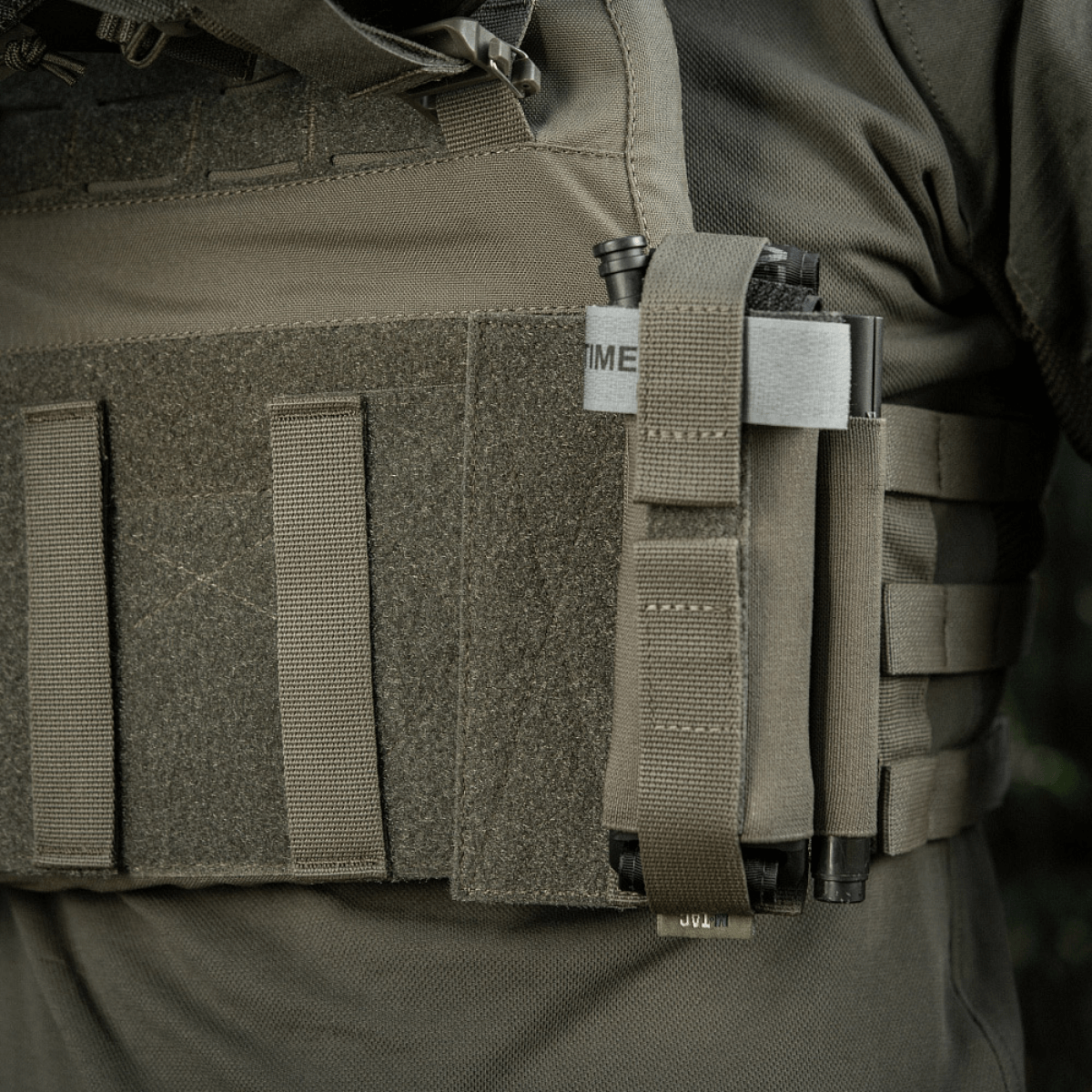 M‑Tac Tourniquet Pouch Elastic Gen.5 påtaktisk vest for hurtig adgang og sikker opbevaring af CAT tourniquet, fremstillet i Cordura 500D.