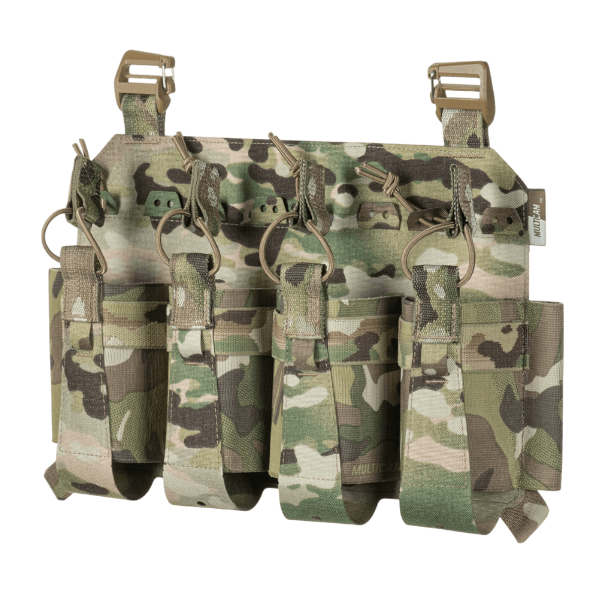 M-Tac Frontpanel til Plate Carrier Cuirass QRS til 4 Magasiner, funktionel kamouflage magasinholder til AK/AR-serien