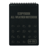 M-Tac Ecopybook Tactical – alt-vejr notesbog, vandtæt, robust design, ideel til brug i regn og sne, 14 ark med vinkelmåler.