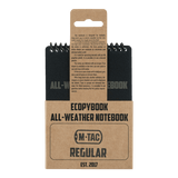 M-Tac Ecopybook Tactical – alt-vejr notesbog vandtæt design, robust polymer, ideel til ekstreme vejrforhold, indeholder vinkelmåler.