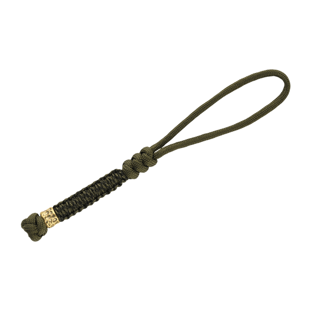 M-Tac Knife Lanyard Scandinavian Granule i flettet paracord, stilfuldt tilbehør til lommeknive, grøn farve med en elegant finish.