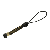 M-Tac Knife Lanyard Scandinavian Granule elegant sort og guld paracord lanyard til lommeknive, praktisk og stilfuldt tilbehør.