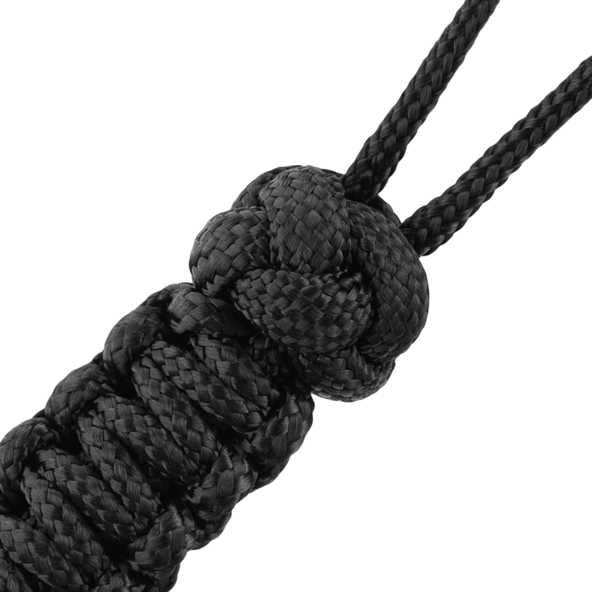M-Tac Lanyard Scandinavian Small Chinese Knot i sort paracord design med skandinavisk inspireret dekorativ perle. Stilfuldt tilbehør til værktøj.