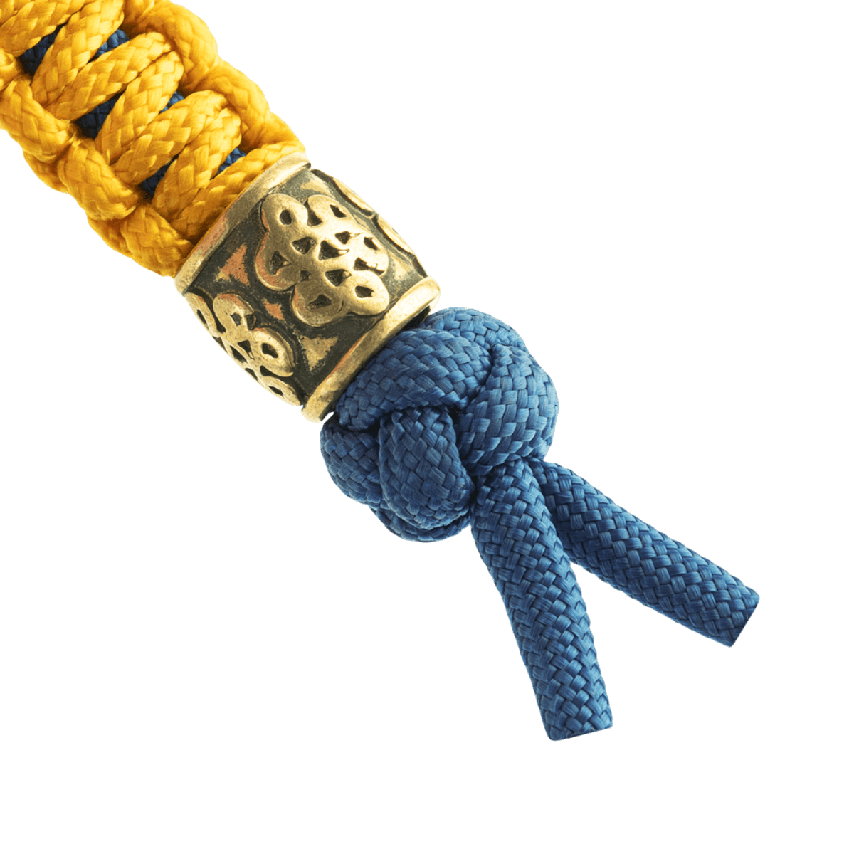 M-Tac Lanyard Scandinavian Small Chinese Knot med dekorativ perle og snoet paracord design. Perfekt til knive og lommelygter.