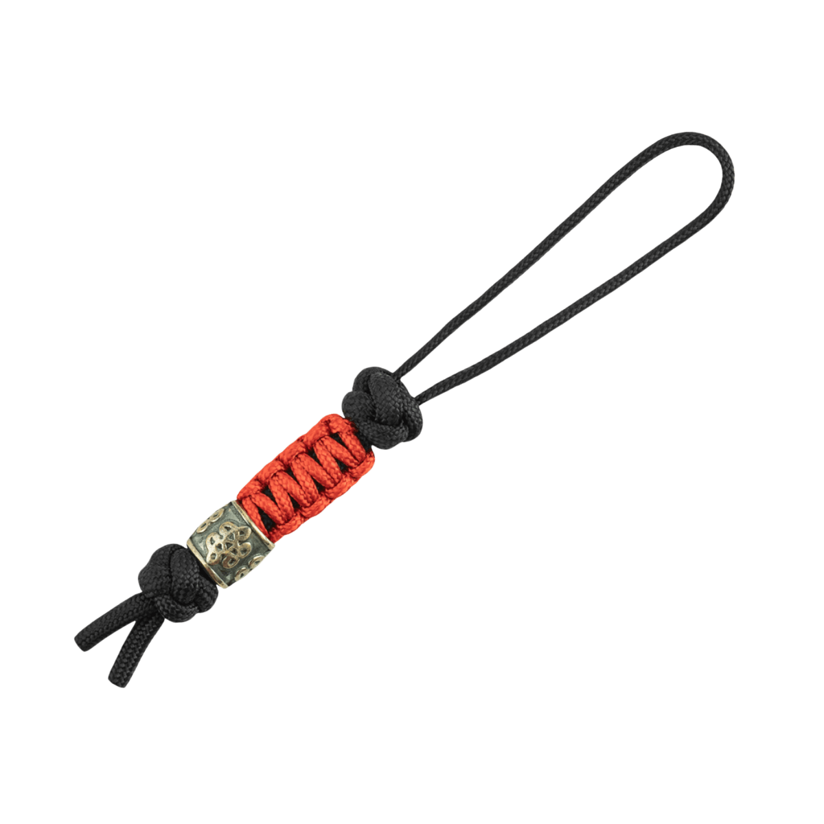 M-Tac Lanyard Scandinavian Small Chinese Knot med rød paracord og dekorativ skandinavisk perle til tilbehør og værktøj.