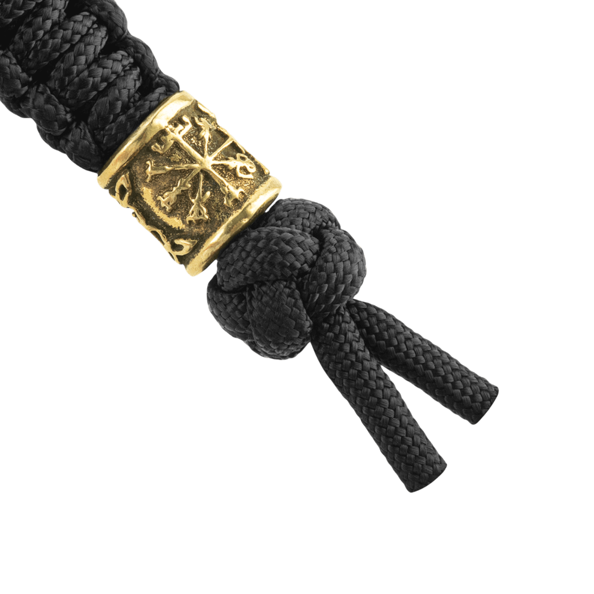 M-Tac Lanyard Scandinavian Small Helmet of Terror med dekorativ skandinavisk perle og flettet paracord, til knive eller lommelygter.