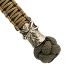 M-Tac Knife Lanyard Ninja with paracord braid and cupronickel bead, close-up, showcasing its stylish design and functionality.