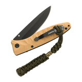 M-Tac Knife Lanyard Loopy Snake Scandinavian på en lommekniv med flettet paracord-design for stil og nem adgang.