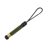 M-Tac Viper Cylindre Lanyard Stainless Steel, coiled paracord med skandinavisk perle, praktisk til hurtigt redskabsfjernelse.