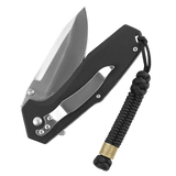 M-Tac Viper Cylindre Lanyard Stainless Steel med dekorativ skandinavisk perle og coiled paracord, fremhæver individualitet.