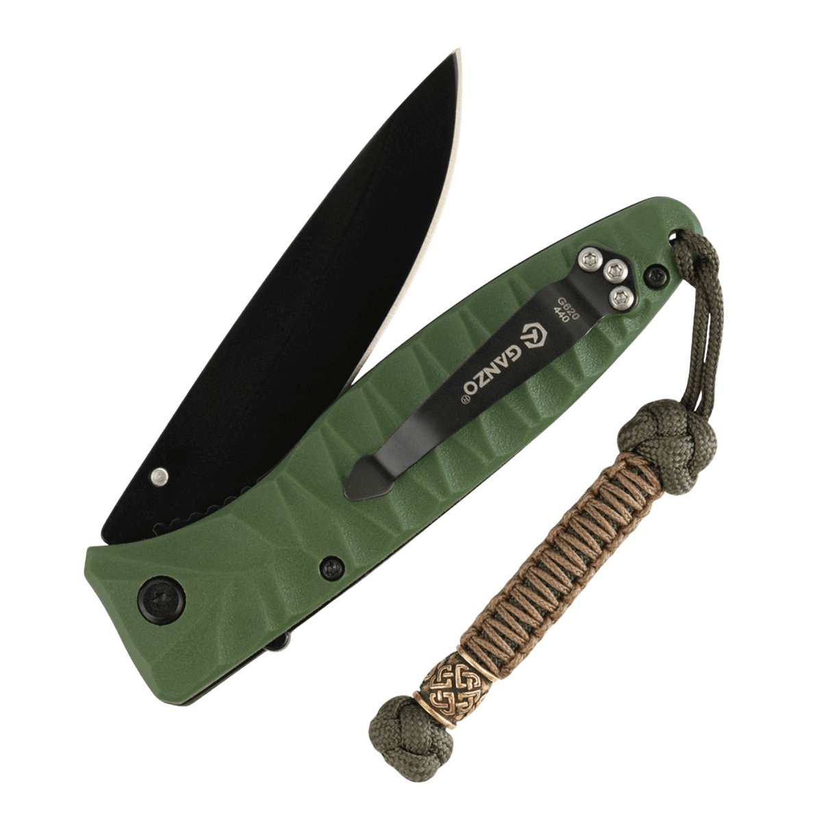 M-Tac Knife Lanyard Celtic i flettet paracord stilfuldt til knive, fremhæver personlighed og hjælper med at finde udstyr.