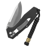 Sort lanyard "M-Tac Viper Lanyard Scandinavian" med vikingemotiv og moderne design til knive og udstyr.