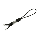 M-Tac Zeus Stainless Steel Lanyard med paracord og dekorativ perle, funktionel til hurtig adgang, perfekt til kniv og udstyr.