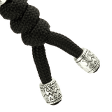 M-Tac Zeus Stainless Steel Lanyard med flettet paracord og dekorativ stålperle til hurtig adgang til kniv og udstyr.