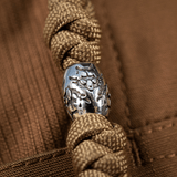 M-Tac Zeus Stainless Steel Lanyard med paracord og dekorativ stålperle til hurtig adgang til udstyr som knive og lygter.