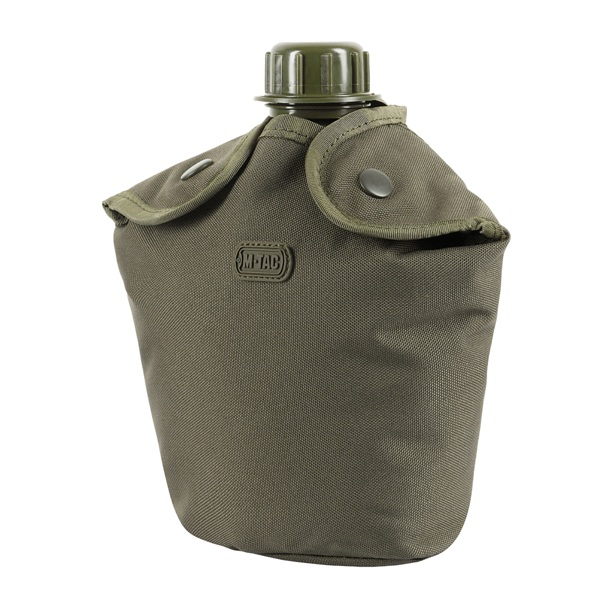 M-Tac Flaskeholder MOLLE i slidstærk polyester 600D, designet til flaskebæring på vandreture, med MOLLE-systemet for nem fastgørelse.