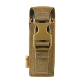 M-Tac Gasdåseholder Vertikal med MIL-SPEC strop og Woojin-lås monteret til MOLLE-system til gasdåser.