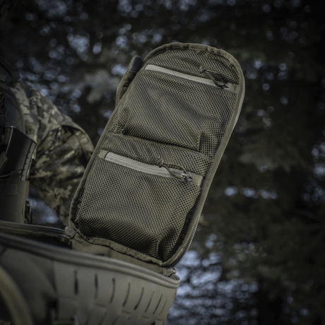 M-Tac Rygsæk Sturm Elite Gen.II med Cordura stof, EDC-netlommer og MOLLE system i felten.