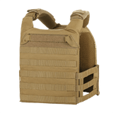 M-Tac Plate Carrier Cuirass Elite Gen.II i Cordura 500D med hurtiglåse, designet til ESAPI Medium plader, brun taktisk vest