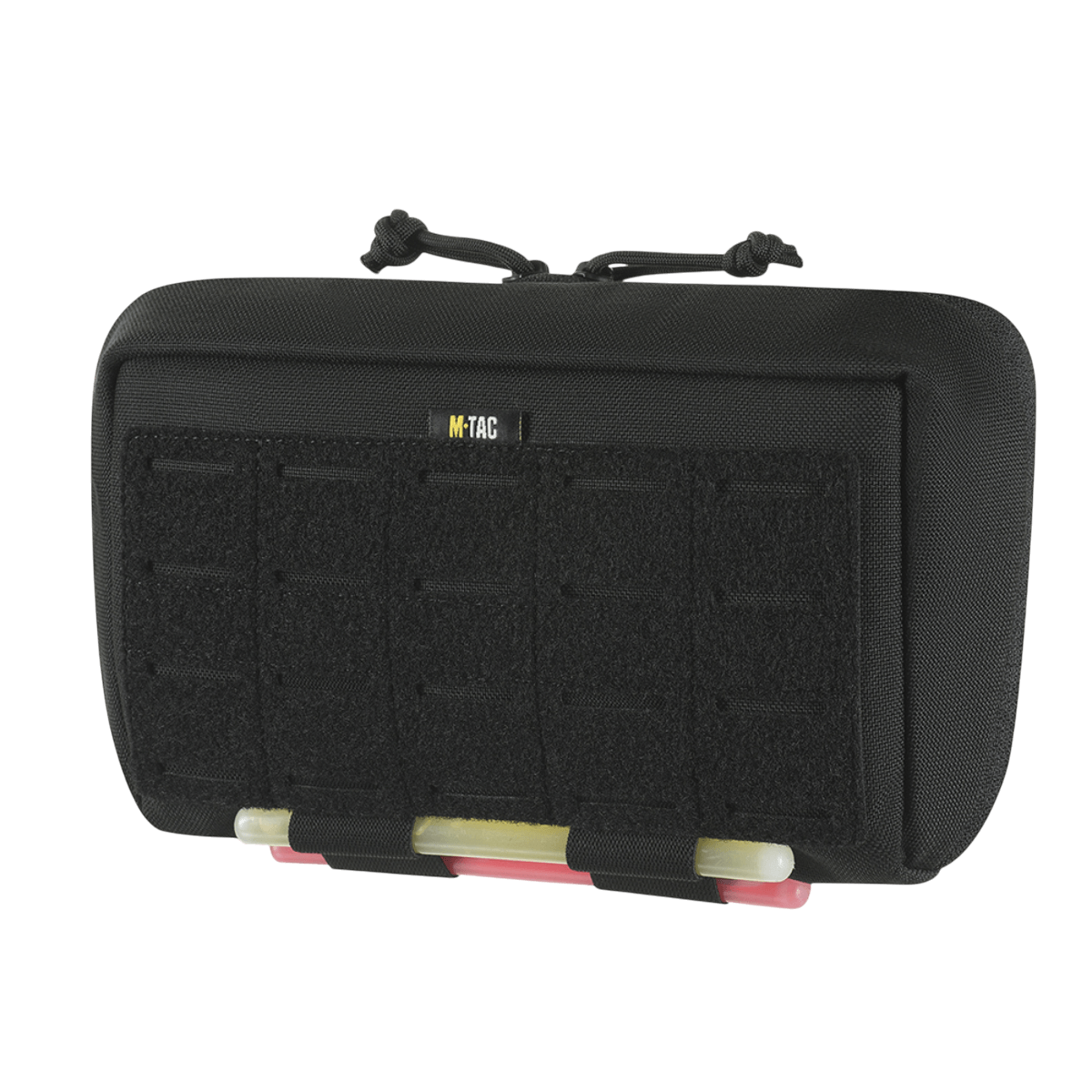 M-Tac Admin Pouch Large Elite i slidstærk Cordura med velcro til patches, ideel til taktisk udstyr og opbevaring.