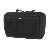 M-Tac Admin Pouch Large Elite, sort taske i slidstærk Cordura 500D med velcro til taktisk udstyr og patches, tæt på billede.