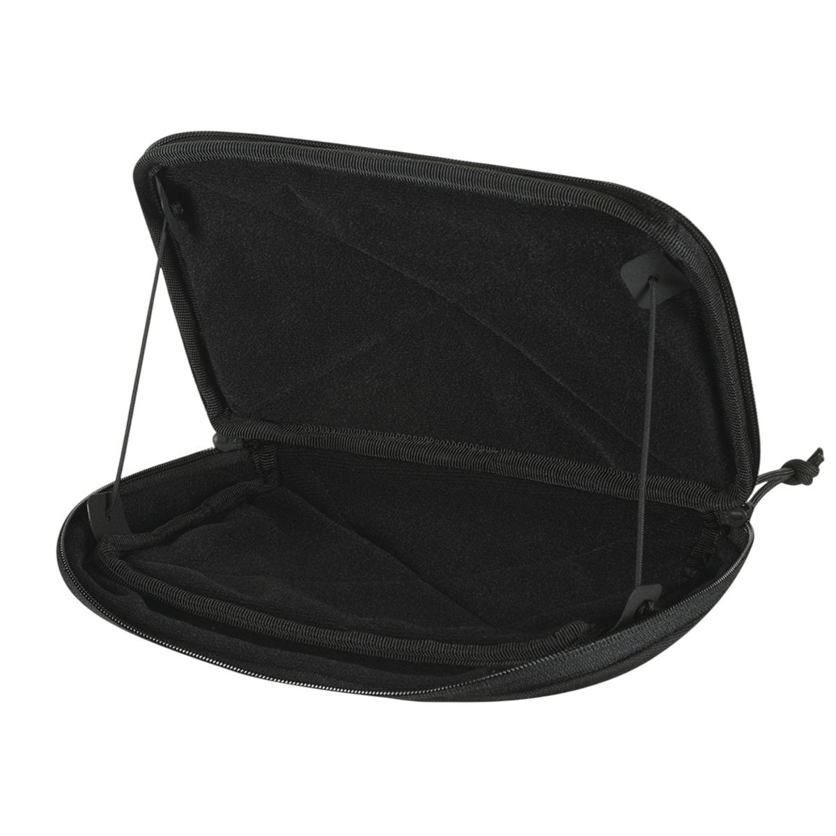 M-Tac Admin Pouch Large Elite åben og viser rum til taktisk udstyr, lavet i slidstærkt Cordura 500D materiale.