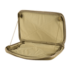 M-Tac Admin Pouch X-Large Elite åbnet for at vise indvendigt velour-velcro design til modulære inserts, perfekt til taktisk brug.