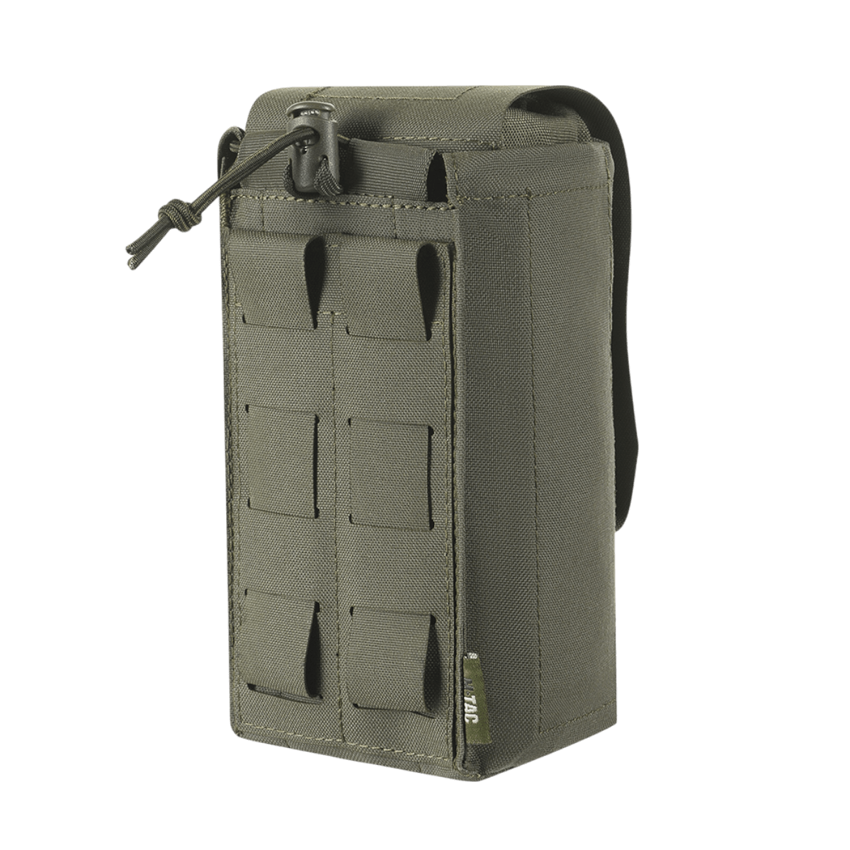 M-Tac Mediclomme Small Vertical Elite i slidstærkt Cordura 500D materiale med IFAK førstehjælpsorganizer, vertikal udtræksmetode.