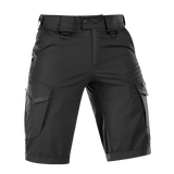M-Tac Shorts Aggressor Gen.II Flex i sort, lavet af holdbart rip-stop materiale med Teflon-belægning, ideelle til træning og fritid.