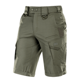 M-Tac Shorts Aggressor Gen.II Flex i letvægts rip-stop materiale med Teflon-belægning, ideel til træning og udendørs aktiviteter.