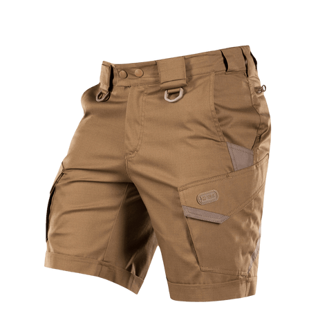 M-Tac Shorts Aggressor Short, taktiske knælange shorts med YKK lynlåse og elastisk polycotton flex for komfort.