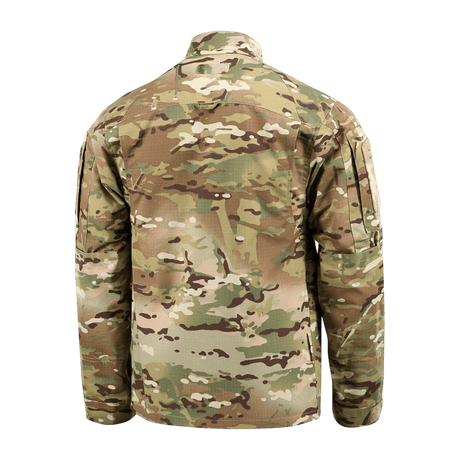 M-Tac Jakke Military Elite NYCO i MultiCam med rip-stop stof, perfekt til militære formål og friluftsliv. Set bagfra med ståkrave.
