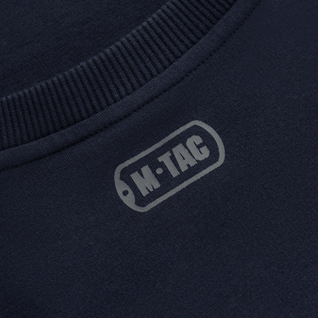 M-Tac Pullover 4 Seasons, minimalistisk design, rund hals, elastisk bomuld, alsidig til hverdag og taktisk brug, logo detalje