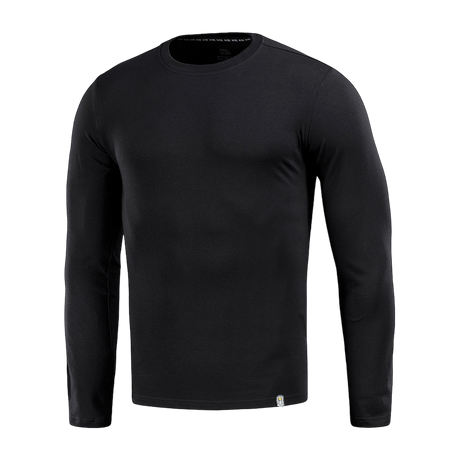 M-Tac Long-sleeve T-shirt 93/7 i sort, lavet af 93% bomuld og 7% elastan for komfort og holdbarhed, velegnet til hverdagsbrug og sport.
