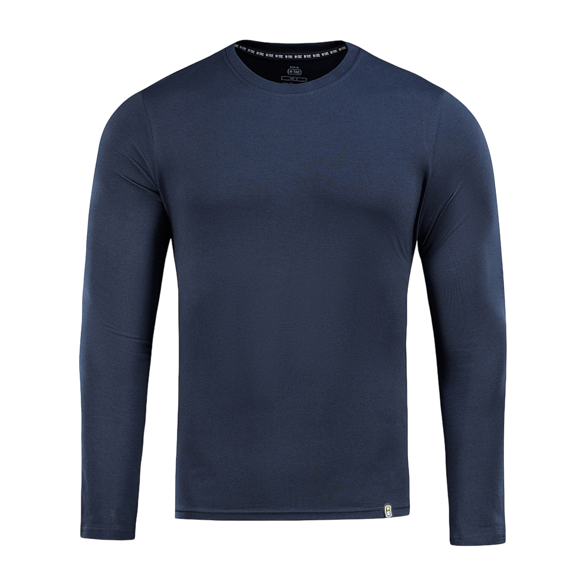 M-Tac Long-sleeve T-shirt 93/7 i mørkeblå, lavet af 93% bomuld og 7% elastan for holdbarhed og komfort til daglig brug og udendørsaktiviteter