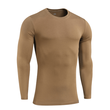 M-Tac Long-sleeve T-shirt 93/7 i brun med elastan for holdbarhed og komfort, perfekt til hverdag og outdoor-aktiviteter