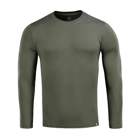 M-Tac Long-sleeve T-shirt 93/7 i grøn med langærmet design, fremstillet af 93% bomuld og 7% elastan til hverdagsbrug og sport.