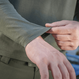 M-Tac Long-sleeve T-shirt 93/7 med elastiske ærmer for holdbarhed og komfort, ideel til hverdagsbrug og friluftsliv.